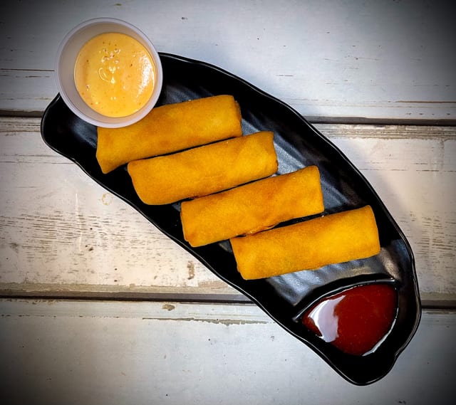 4 Piece Veggie Egg Rolls.